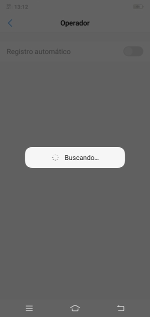 Espere a que la búsqueda termine