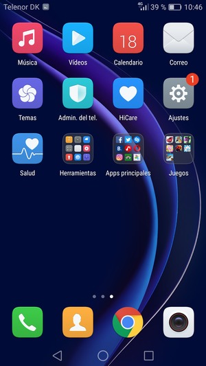 Seleccione Ajustes