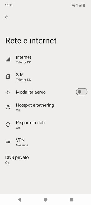 Seleziona Internet