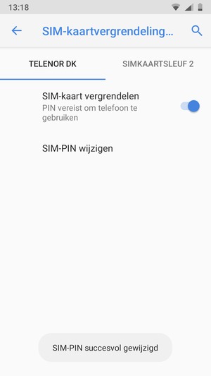 Uw SIM-PIN is gewijzigd