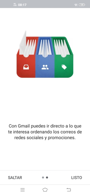 Seleccione LISTO