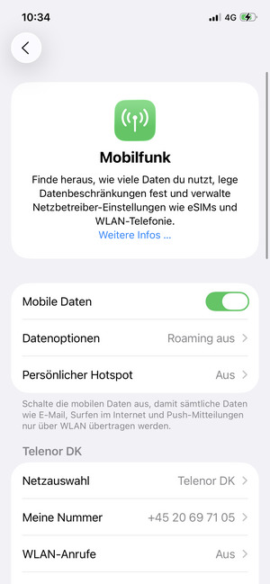 Wählen Sie Netzauswahl