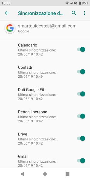Seleziona il tasto Menu