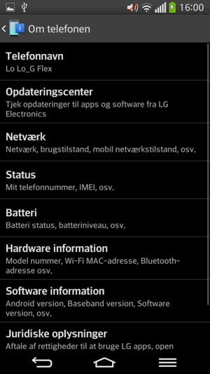 Vælg Opdateringscenter