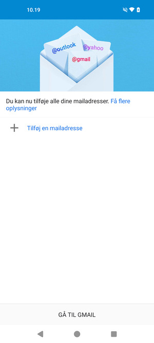 Vælg Tilføj en mailadresse