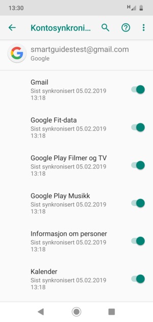 Velg menyknappen