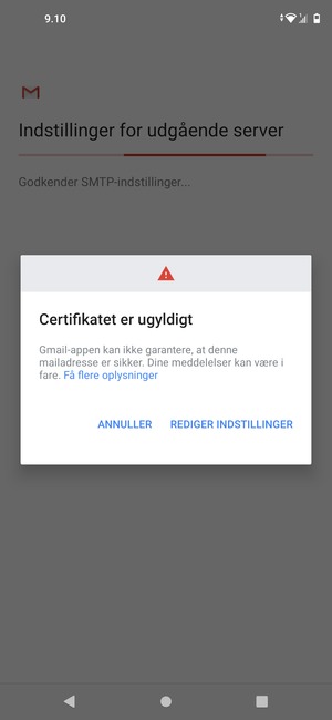 Vælg REDIGER INDSTILLINGER