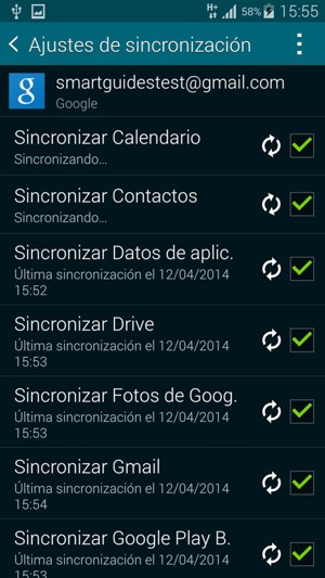 Su información será sincronizada