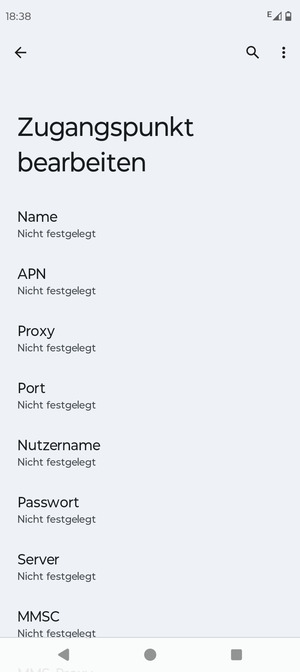 Geben Sie MMS-Informationen ein