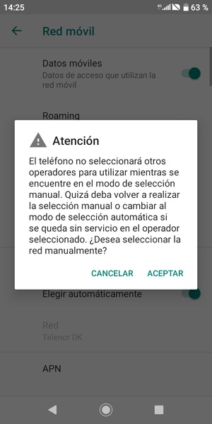 Seleccione ACEPTAR