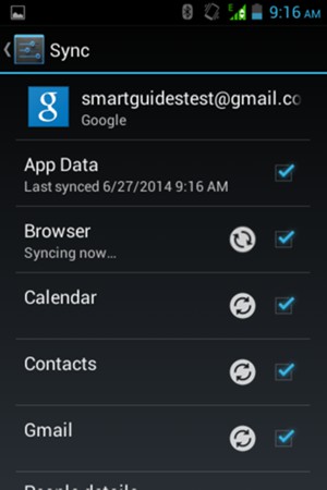 Your contacts from Google will now be synced to your Bmobile