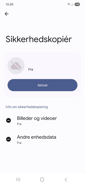 Vælg Aktivér