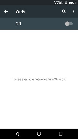 Turn Wi-Fi on