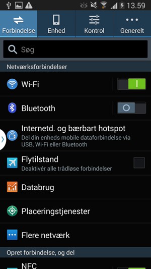 Vælg Enhed