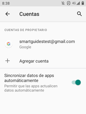 Seleccione su cuenta Google