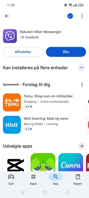 Vælg Åbn
