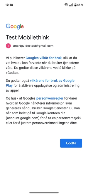 Velg Godta