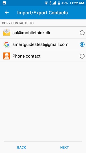 Select your Google account and select NEXT