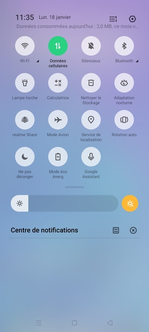 Activer le Mode éco énerg