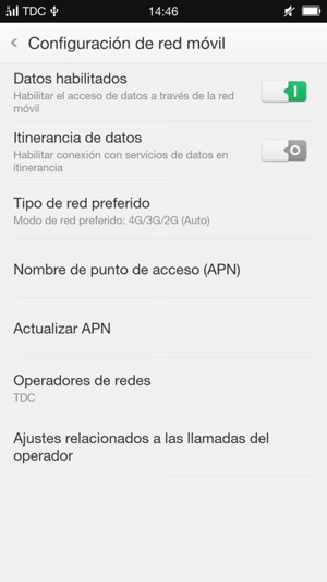 Para cambiar la red en caso de problemas de conectividad, seleccione Operadores de red