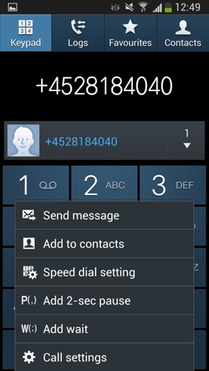 Select Call settings