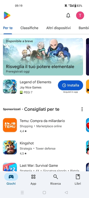Seleziona Ricerca