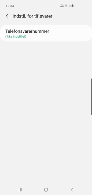 Vælg Telefonsvarernummer