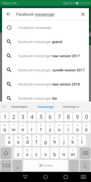 Saisissez le nom de l'appli et sélectionnez Rechercher
