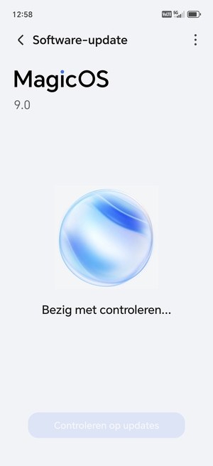 Wacht tot de zoekopdracht beëindigd is