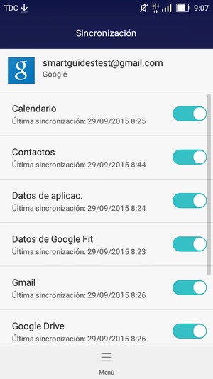 Asegúrese de haber seleccionado Contactos