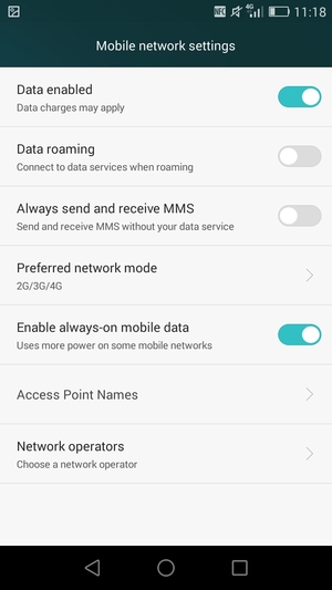 Select Access Point Names