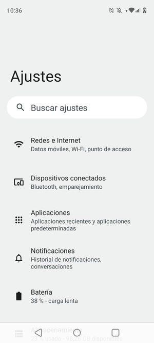 Seleccione Redes e Internet