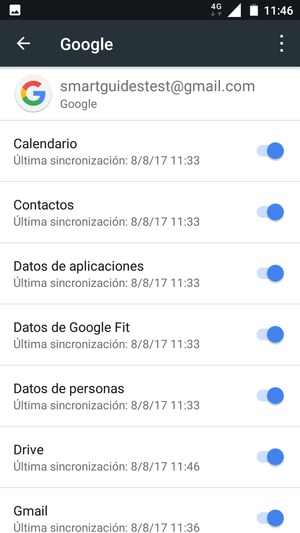 Asegúrese de haber seleccionado Contactos