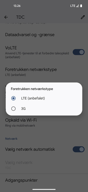 Vælg din foretrukne mulighed