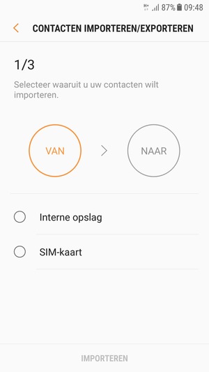 Selecteer SIM-kaart