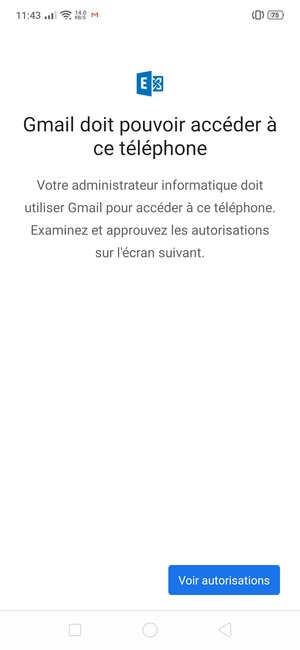 Sélectionnez Voir autorisations