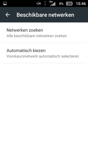 Selecteer Netwerken zoeken