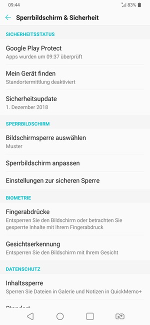 Ihr Handy ist jetzt mit einer Bildschirmsperre gesichert
