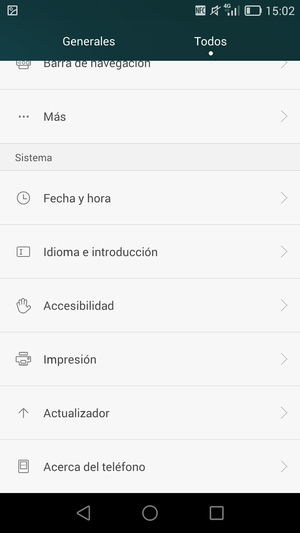 Desplácese y seleccione Actualizador