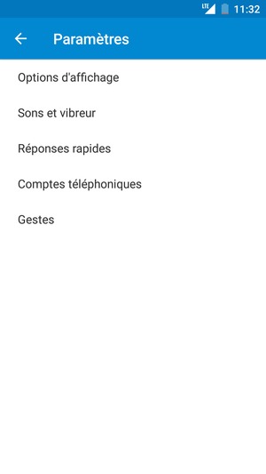 Si vous voyez cet écran, sélectionnez Comptes téléphoniques