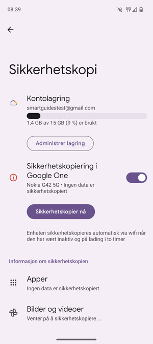 Velg Kontolagring