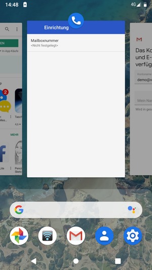 Apps nach oben streifen, um sie zu schliessen