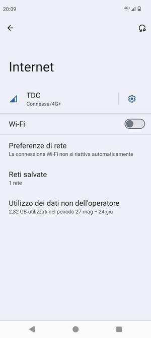 Attiva Wi-Fi