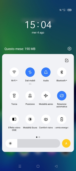 Attiva Modalità Risparmio energetico