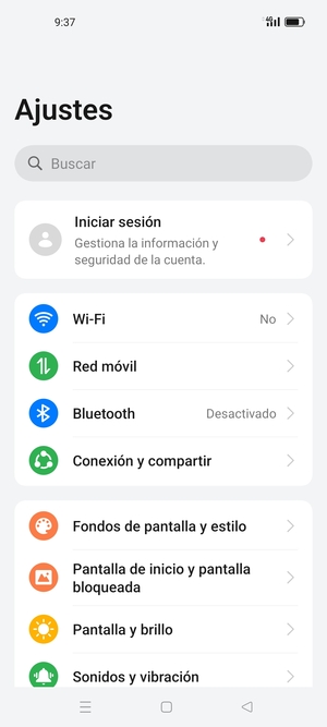 Seleccione Wi-Fi