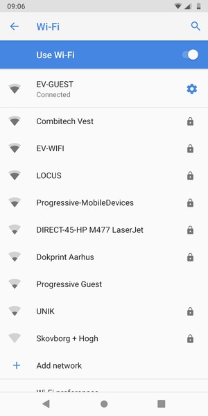 You are now connected to the Wi-Fi network