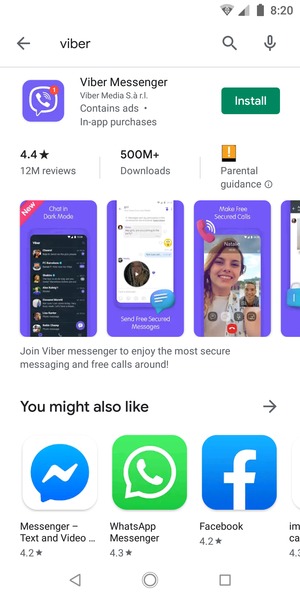 Select the app