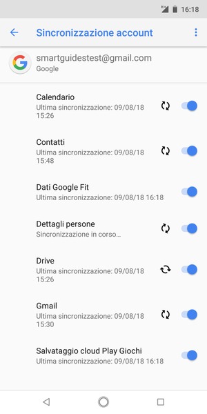 Le tue informazioni verranno sincronizzate