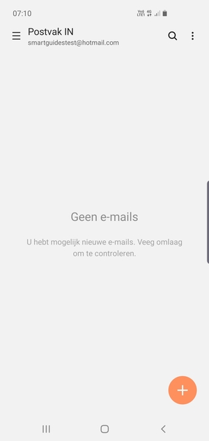Uw Hotmail is klaar voor gebruik
