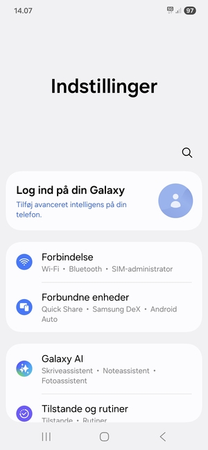 Vælg Forbindelse